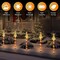 5 Pcs Acrylic Solar Pathway Stakes Lights Outdoor Waterproof, 8 Modes Christmas Decorations Outdoor Yard, Solar Christmas Garden Decor Lights (Xmas Tree Warm White)